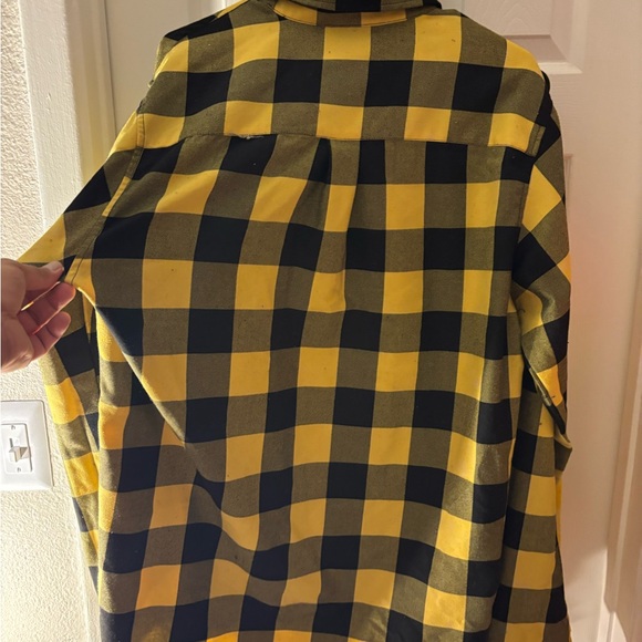 Black & Yellow Dixxon flannel, size large tall, used - Picture 3 of 3